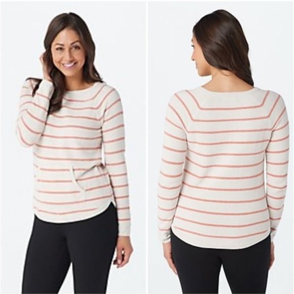 Barefoot Dreams CozyChic Ultra Lite® Multi Stripe Pullover